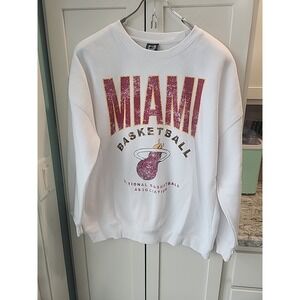 Miami Basketball Crewneck Sz M‎